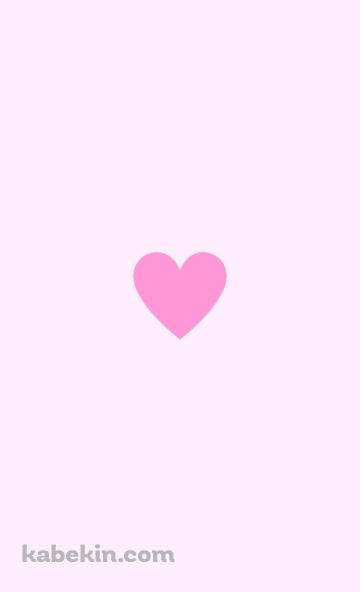 ミニマル パステル ピンクのハートのAndroidの壁紙(360px x 592px) スマホ用