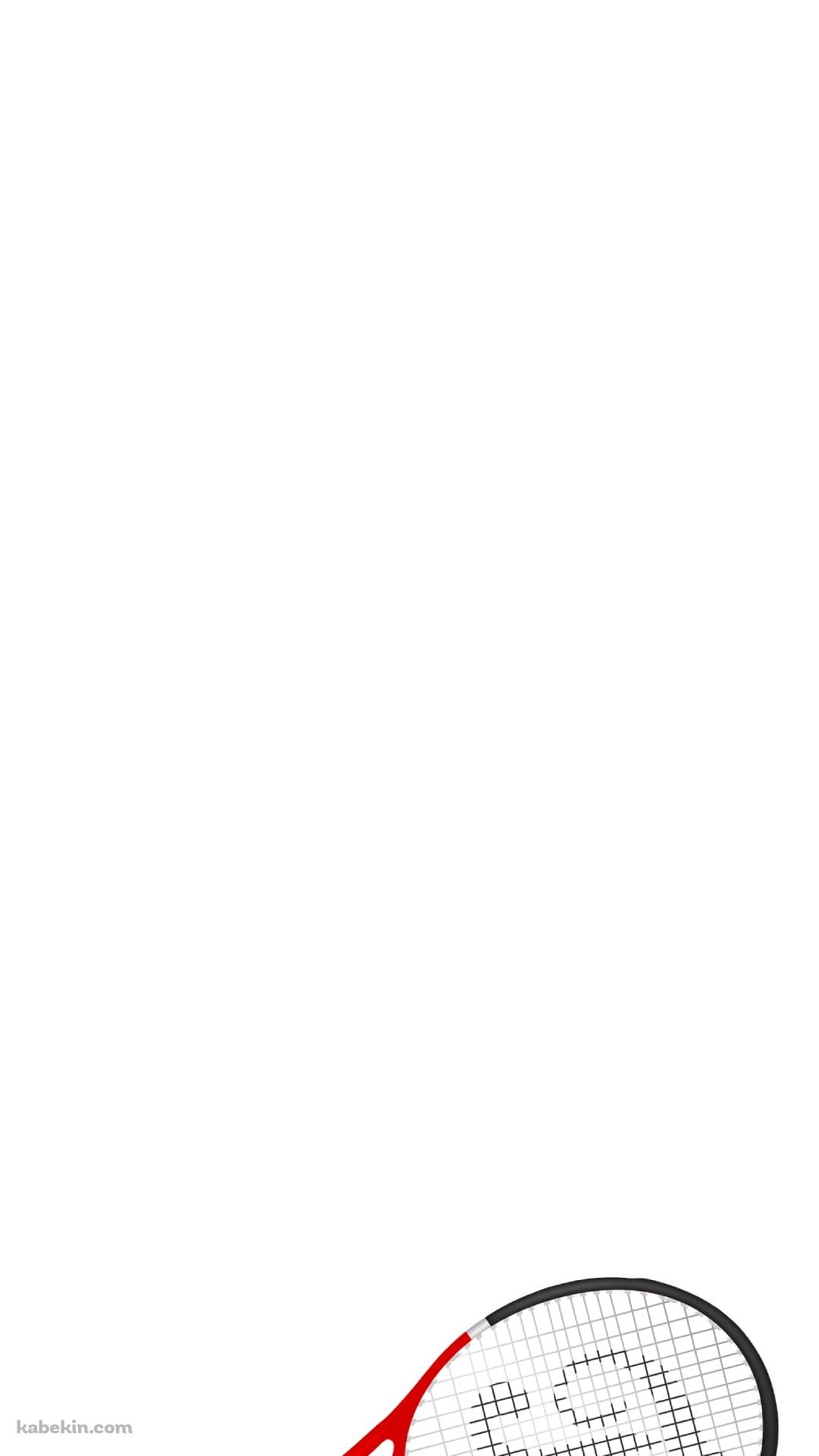 テニスの赤いラケットと黄色いボールのAndroidの壁紙(1080px x 1920px) スマホ用