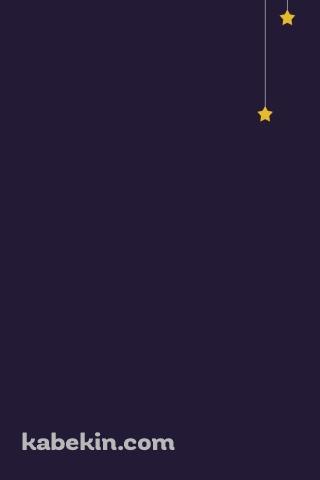 紫 星 月 ミニマルなイラストのAndroidの壁紙(320px x 480px) スマホ用