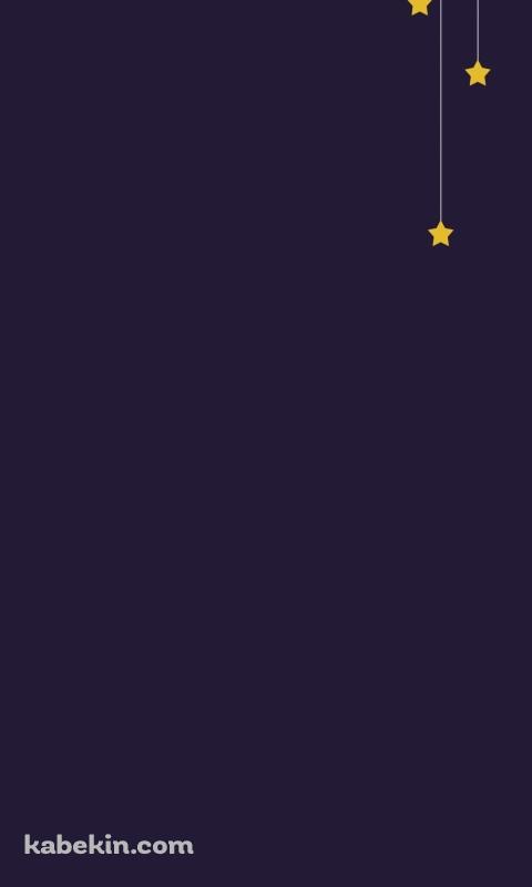 紫 星 月 ミニマルなイラストのAndroidの壁紙(480px x 800px) スマホ用