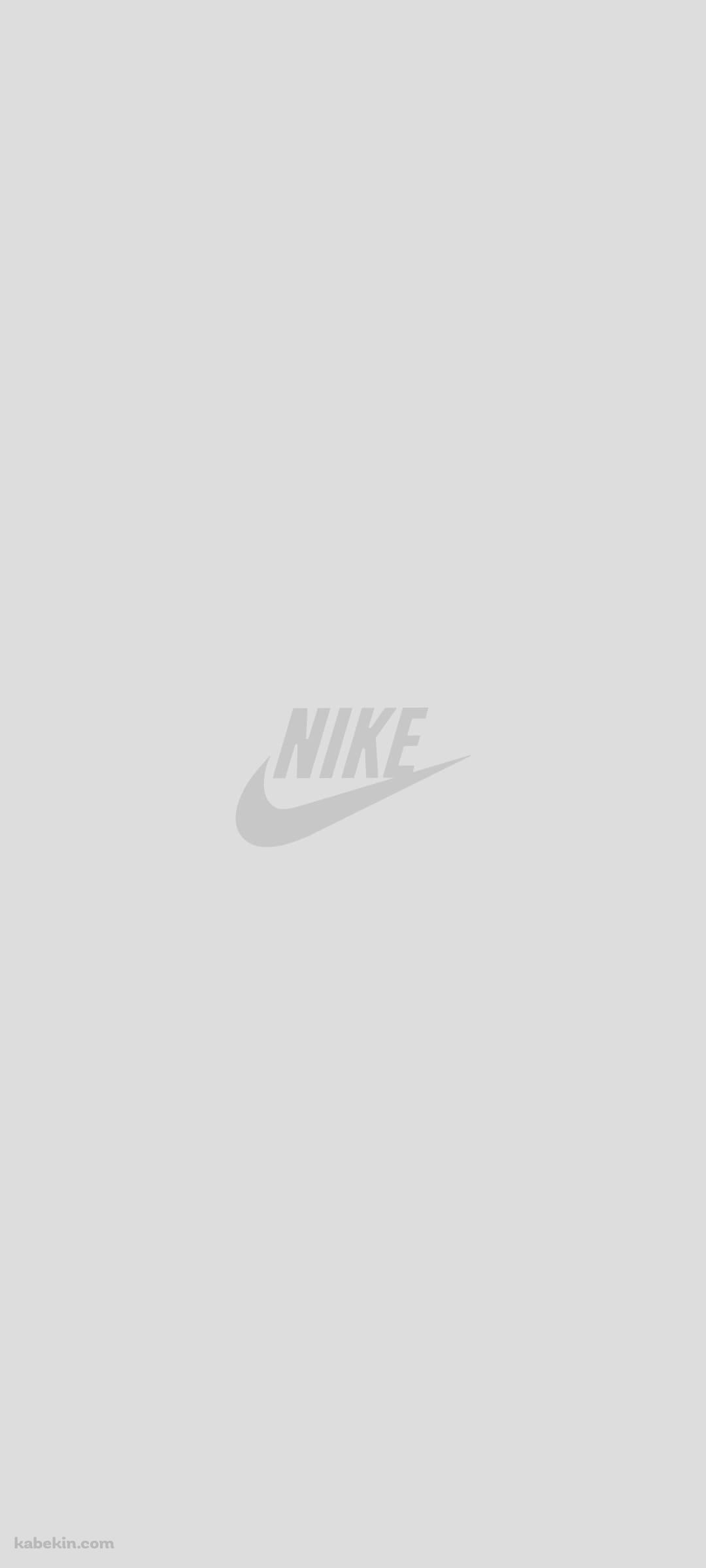 灰色のNIKEのロゴのAndroidの壁紙(1080px x 2400px) スマホ用