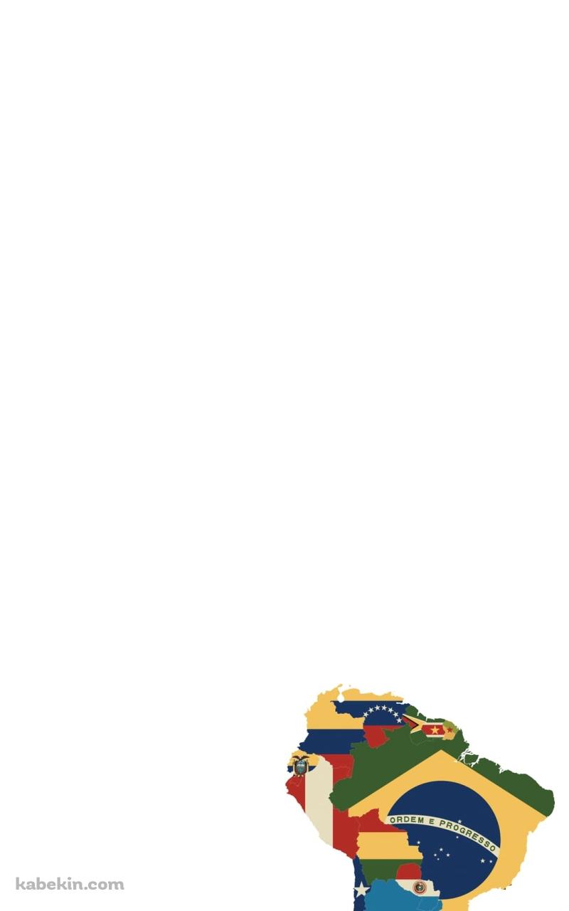 南アメリカ大陸 国旗のAndroidの壁紙(800px x 1280px) スマホ用
