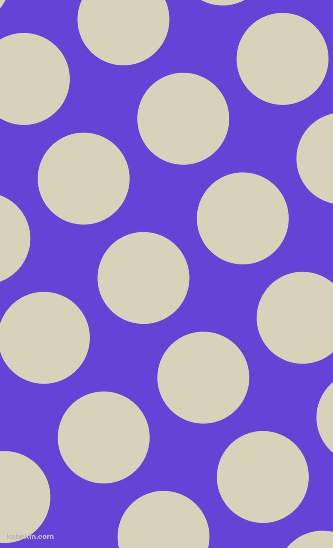 紫のドット柄のAndroidの壁紙(1080px x 1776px) スマホ用