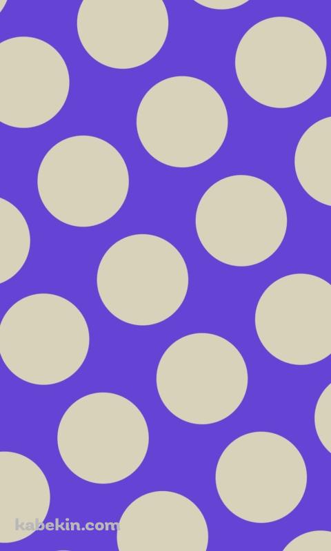 紫のドット柄のAndroidの壁紙(480px x 800px) スマホ用