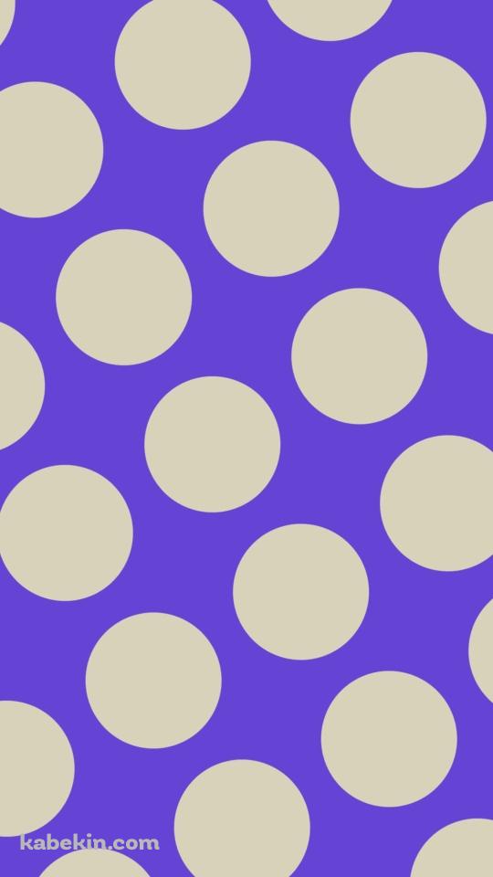 紫のドット柄のAndroidの壁紙(540px x 960px) スマホ用