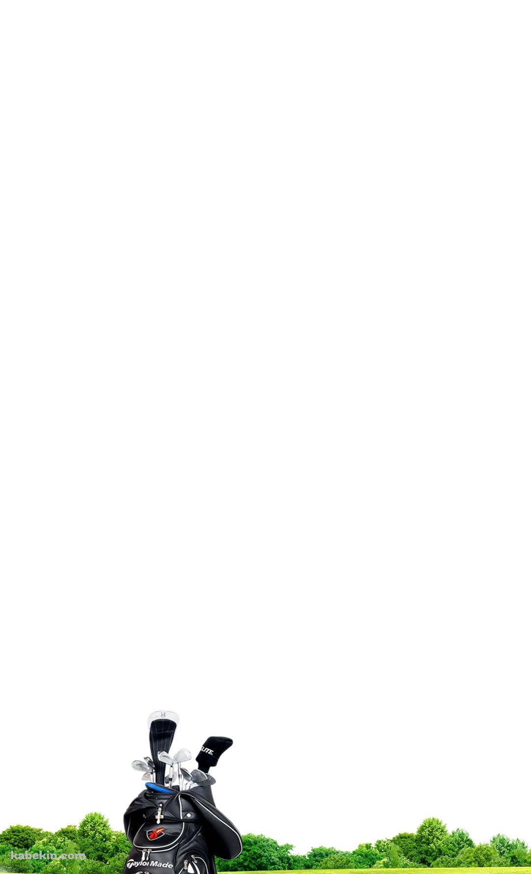 ゴルフ グリーンとゴルフバッグのAndroidの壁紙(1080px x 1776px) スマホ用