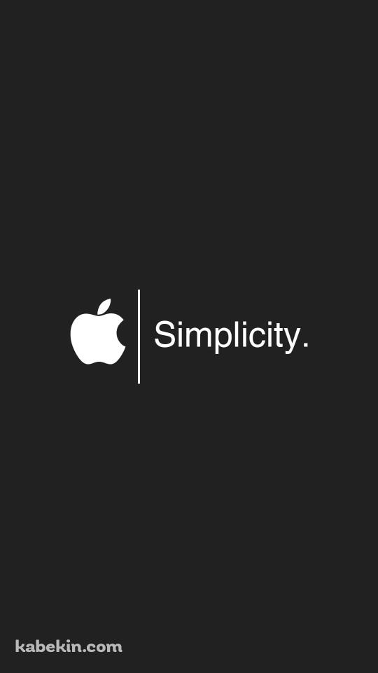 Appleのロゴ SimplicityのAndroidの壁紙(540px x 960px) スマホ用