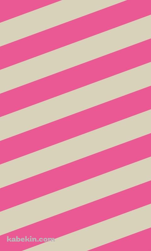 ピンク色のボーダー柄のAndroidの壁紙(480px x 800px) スマホ用