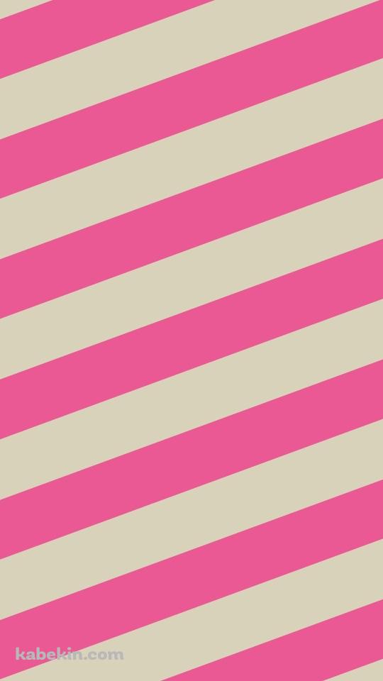 ピンク色のボーダー柄のAndroidの壁紙(540px x 960px) スマホ用