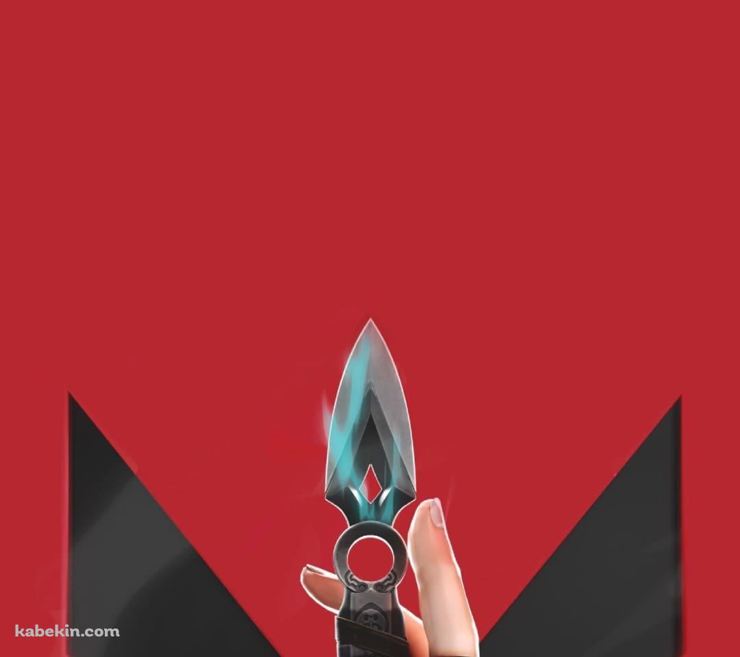 VALORANT かっこいいロゴとクナイのAndroidの壁紙(1080px x 960px) スマホ用