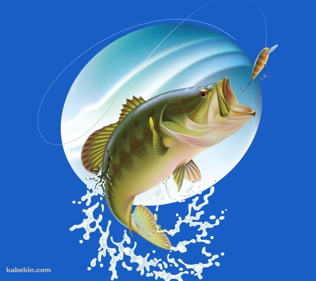ブラックバス釣りのAndroidの壁紙(1080px x 960px) スマホ用