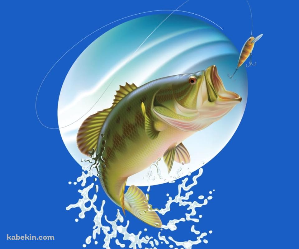 ブラックバス釣りのAndroidの壁紙(960px x 800px) スマホ用