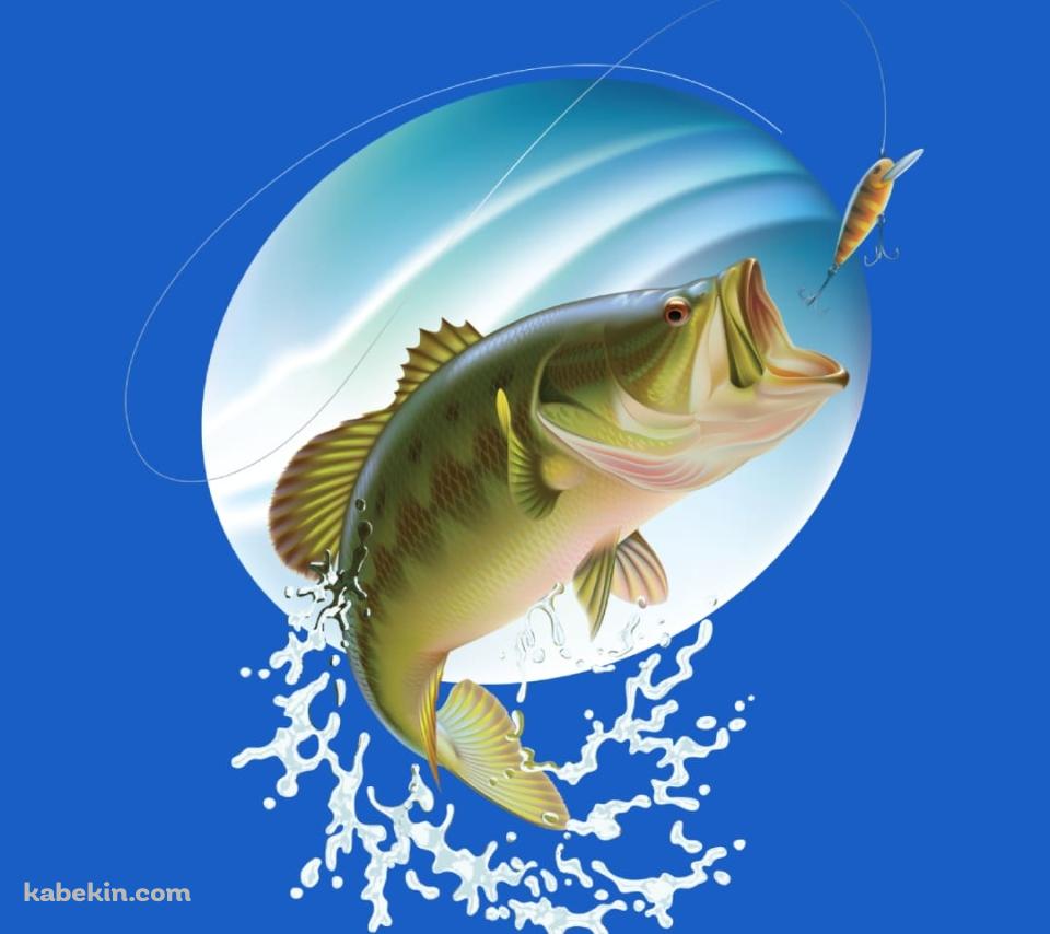 ブラックバス釣りのAndroidの壁紙(960px x 854px) スマホ用