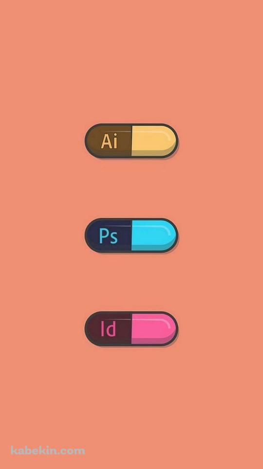 Adobe イラストレーター Photoshop InDisignのAndroidの壁紙(540px x 960px) スマホ用
