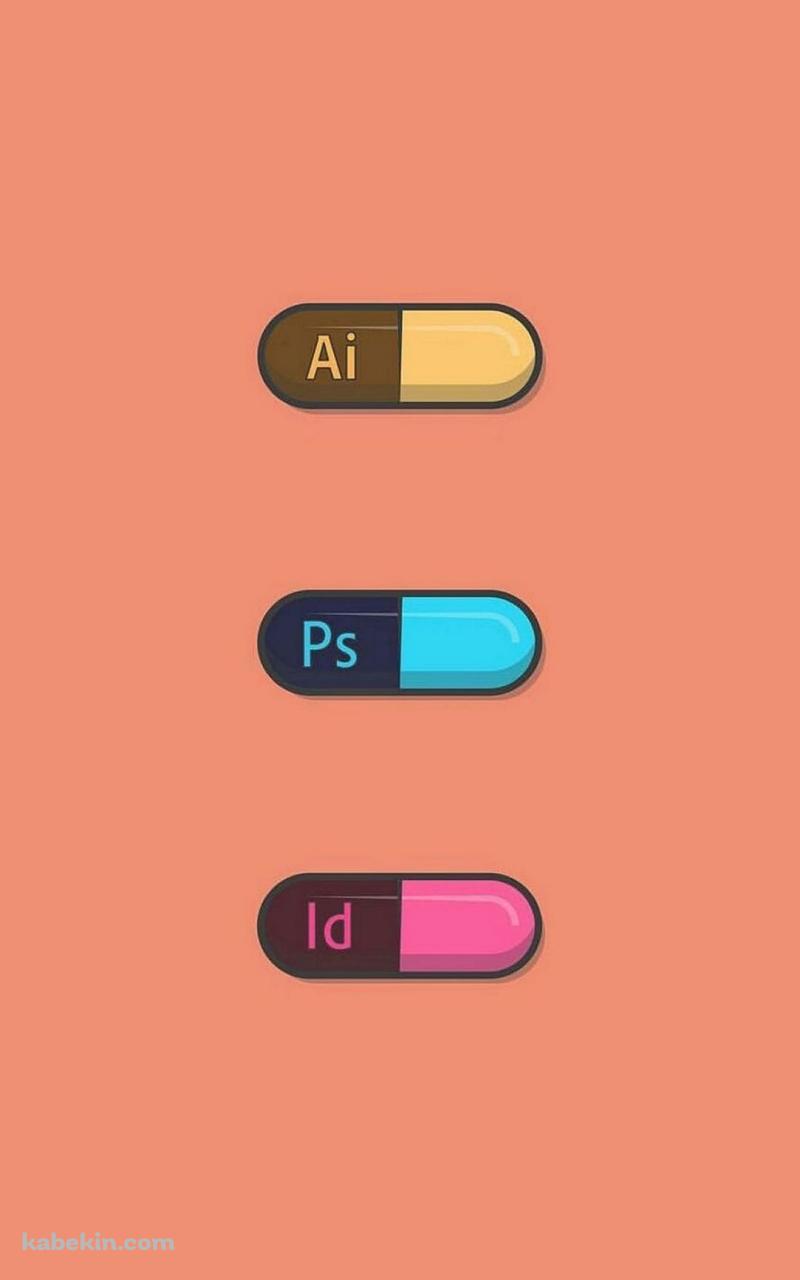 Adobe イラストレーター Photoshop InDisignのAndroidの壁紙(800px x 1280px) スマホ用