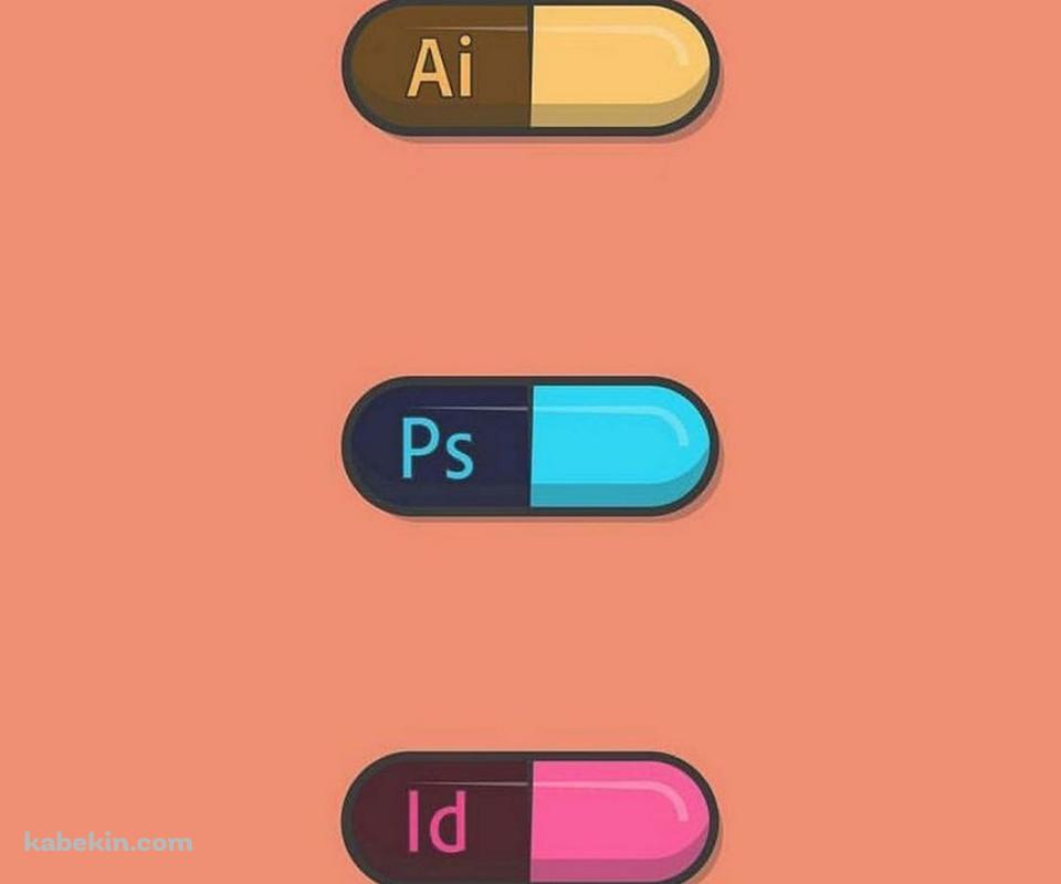 Adobe イラストレーター Photoshop InDisignのAndroidの壁紙(960px x 800px) スマホ用