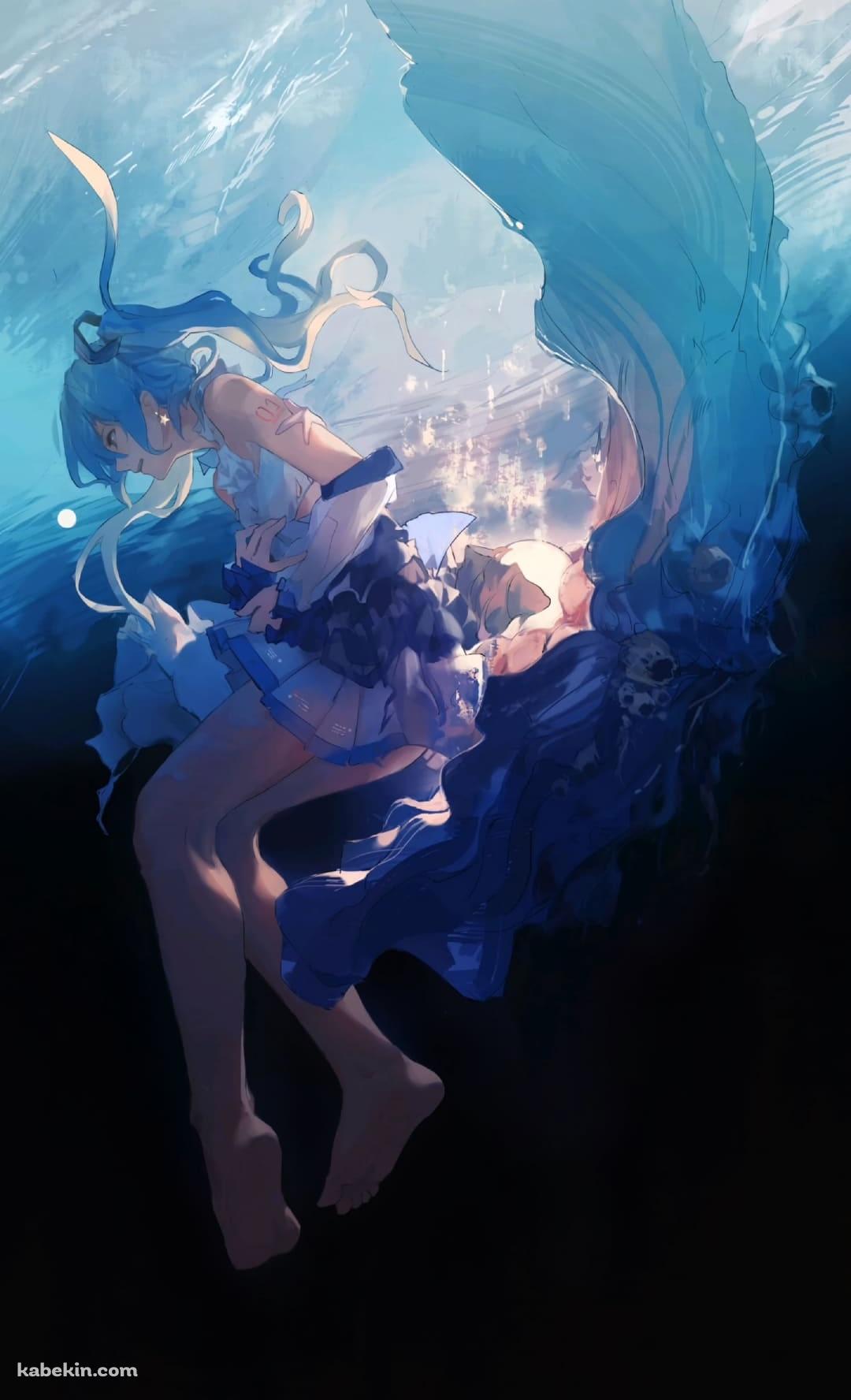 水の中 初音ミク 綺麗のAndroidの壁紙(1080px x 1776px) スマホ用