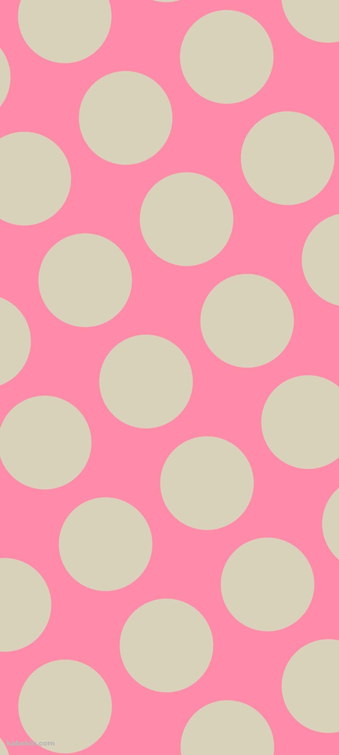 ビビッド・ピンク色のドット柄のAndroidの壁紙(1080px x 2400px) スマホ用