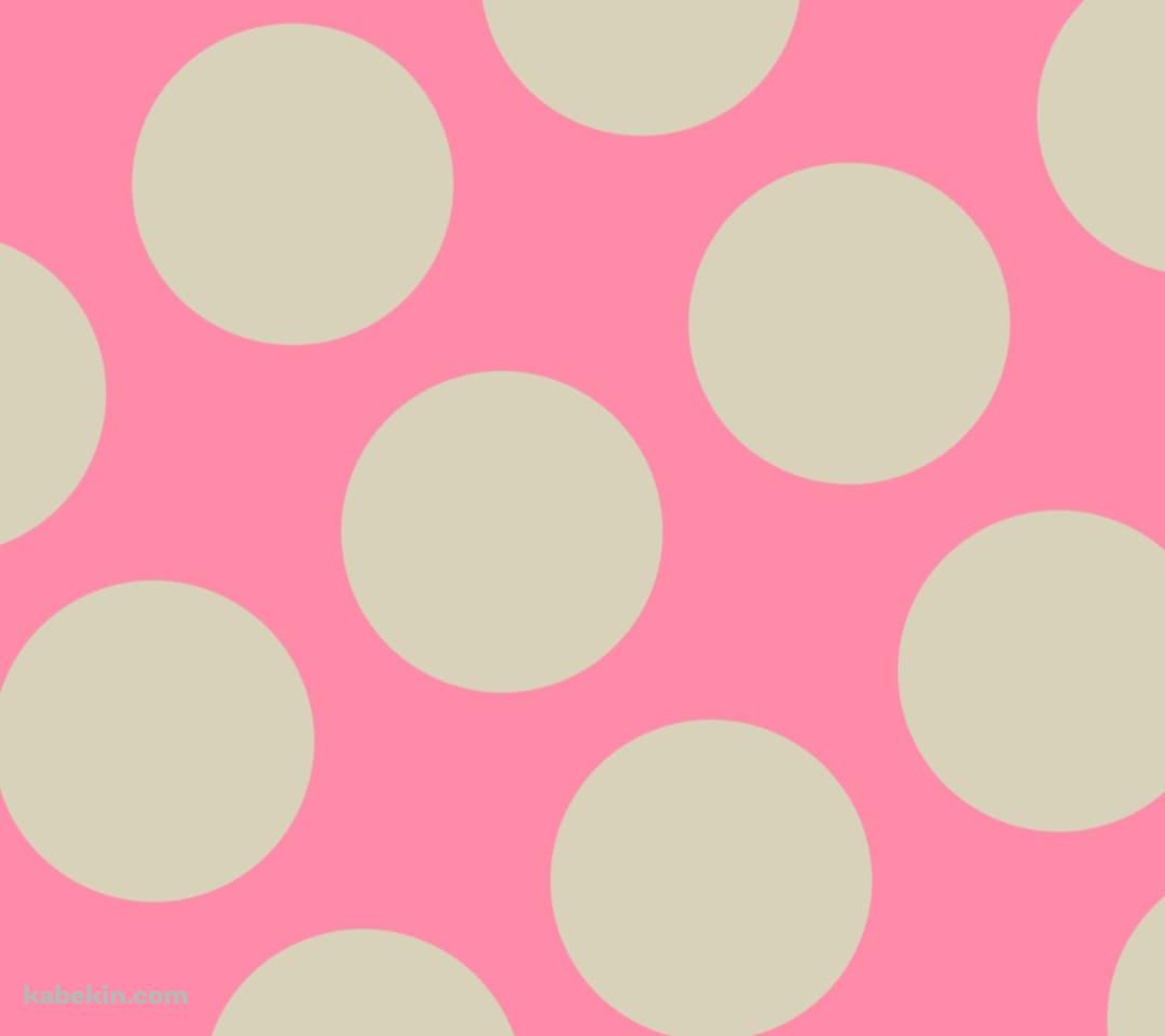 ビビッド・ピンク色のドット柄のAndroidの壁紙(1080px x 960px) スマホ用