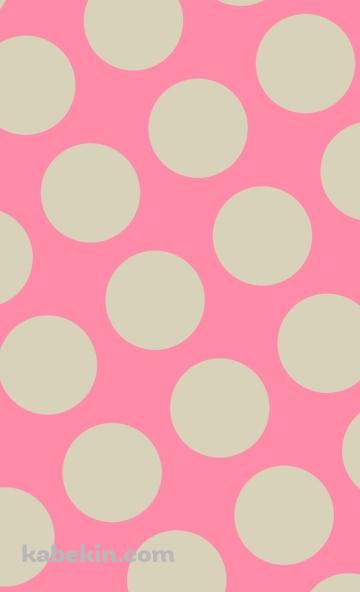 ビビッド・ピンク色のドット柄のAndroidの壁紙(360px x 592px) スマホ用