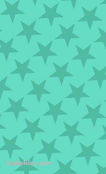 可愛いアクア・ミント 星のロゴのAndroidの壁紙(360px x 592px) スマホ用