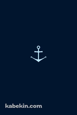 海 錨 青 アンカーのAndroidの壁紙(320px x 480px) スマホ用