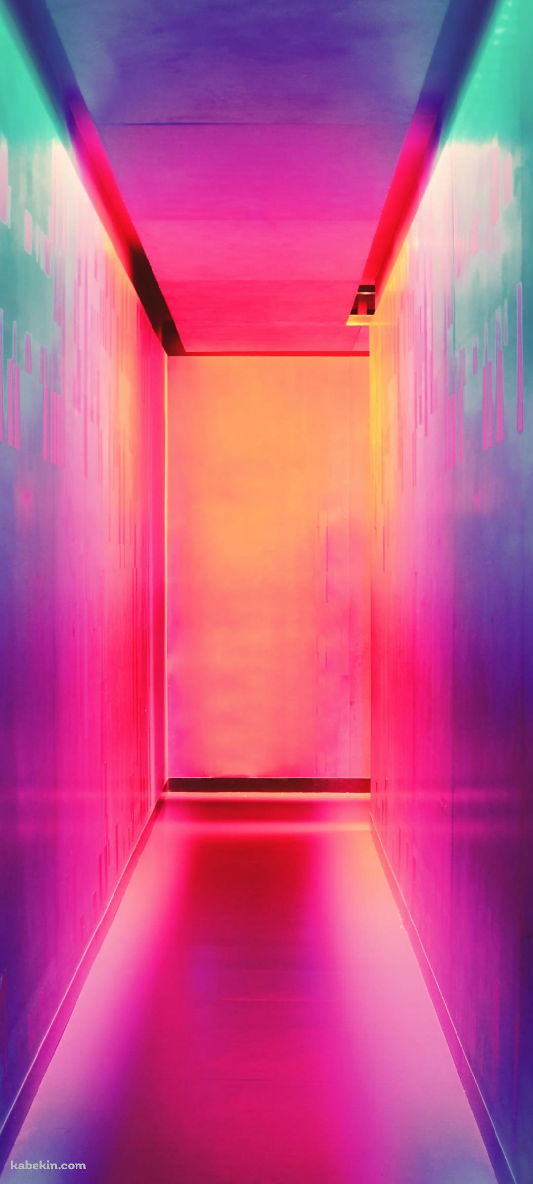 虹色の通路のAndroidの壁紙(1080px x 2400px) スマホ用