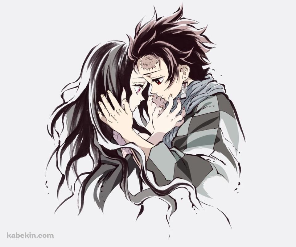 鬼滅の刃 竈門 炭治郎と禰?豆子のAndroidの壁紙(960px x 800px) スマホ用