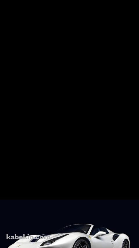 白のフェラーリ 488 ピスタスパイダーのAndroidの壁紙(480px x 854px) スマホ用