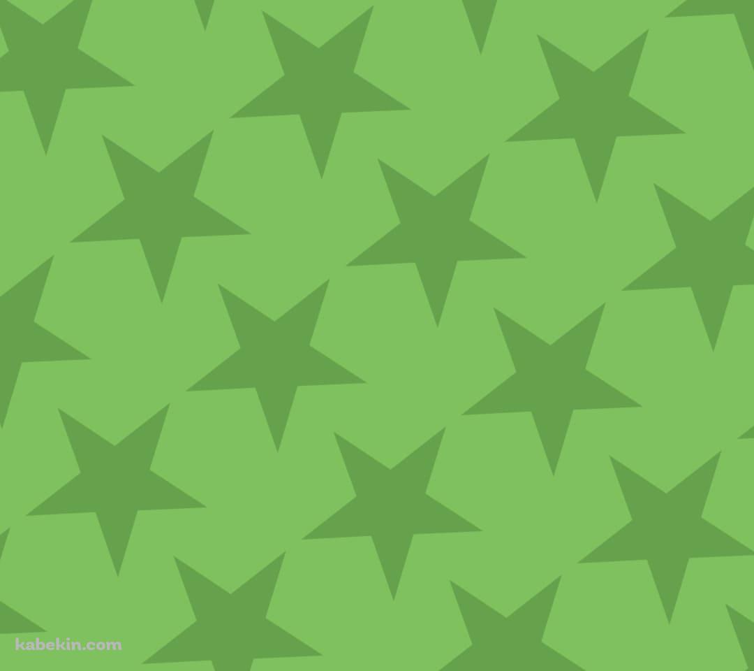 淡い緑色の星のロゴのAndroidの壁紙(1080px x 960px) スマホ用