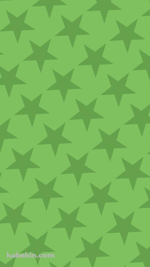 淡い緑色の星のロゴのAndroidの壁紙(480px x 854px) スマホ用