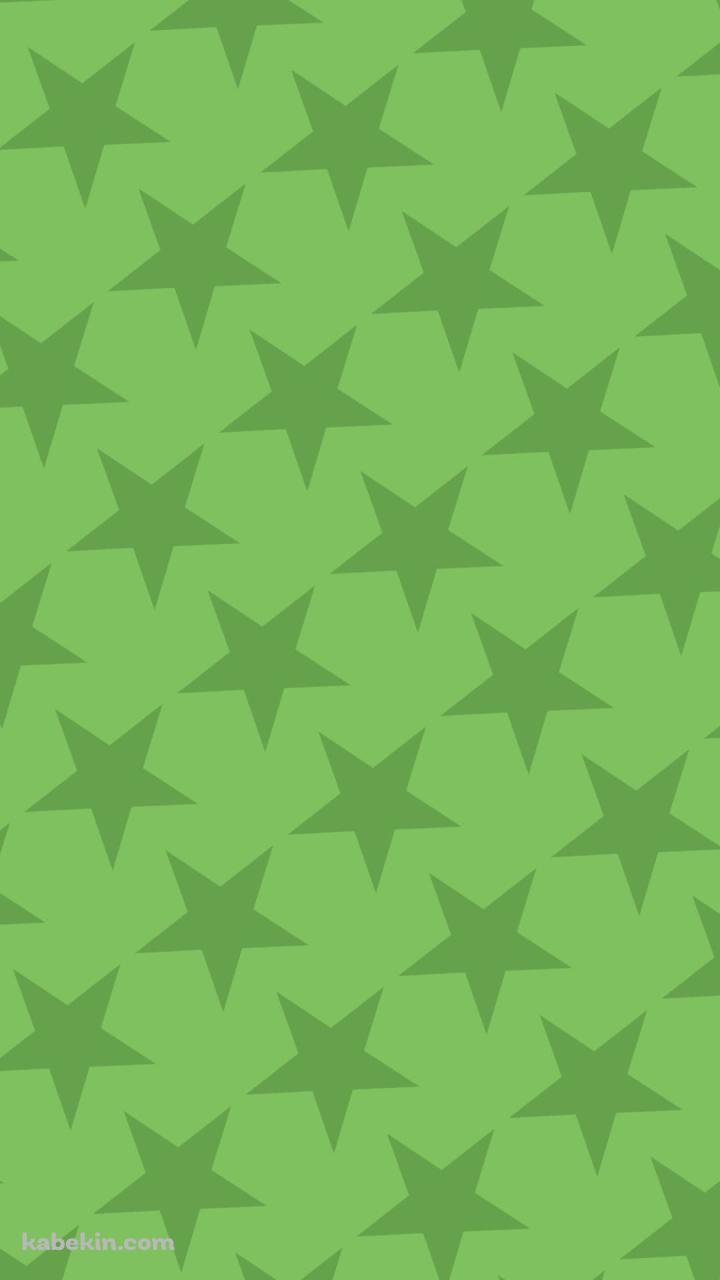 淡い緑色の星のロゴのAndroidの壁紙(720px x 1280px) スマホ用