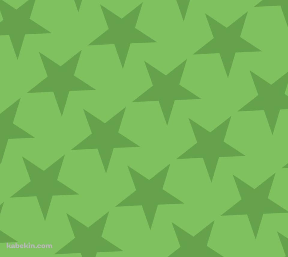 淡い緑色の星のロゴのAndroidの壁紙(960px x 854px) スマホ用