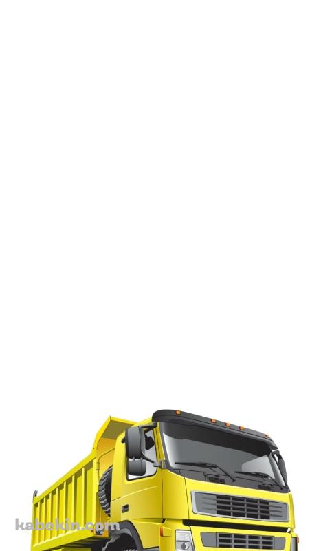 黄色い工事用のトラックのAndroidの壁紙(480px x 800px) スマホ用