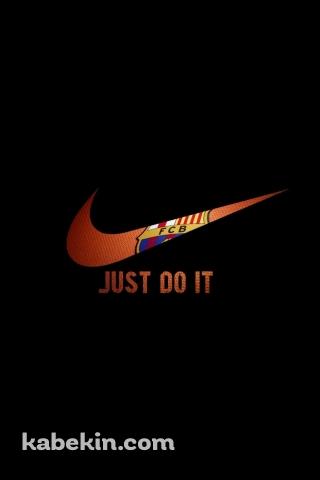 NIKE JUST DO IT バルサのAndroidの壁紙(320px x 480px) スマホ用