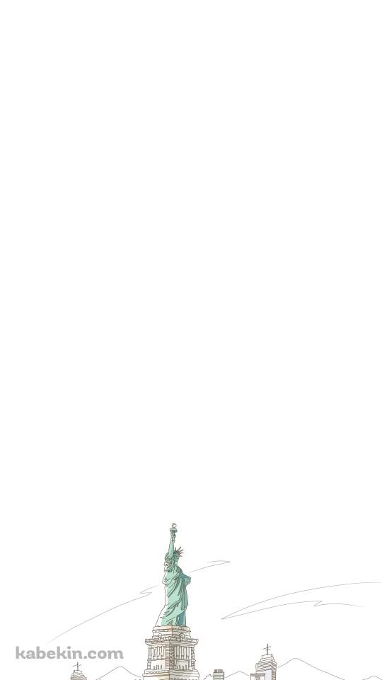 自由の女神 Statue of Liberty ニューヨーク リバティ島のAndroidの壁紙(540px x 960px) スマホ用