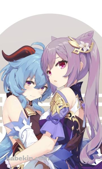 原神 ケキンとかんうのAndroidの壁紙(360px x 592px) スマホ用
