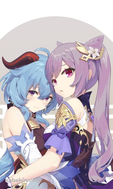 原神 ケキンとかんうのAndroidの壁紙(480px x 800px) スマホ用