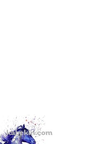 水彩の馬のイラストのAndroidの壁紙(320px x 480px) スマホ用
