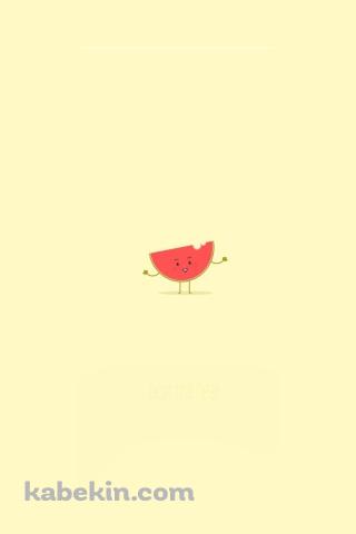 スイカのイラストのAndroidの壁紙(320px x 480px) スマホ用