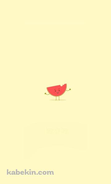 スイカのイラストのAndroidの壁紙(360px x 592px) スマホ用