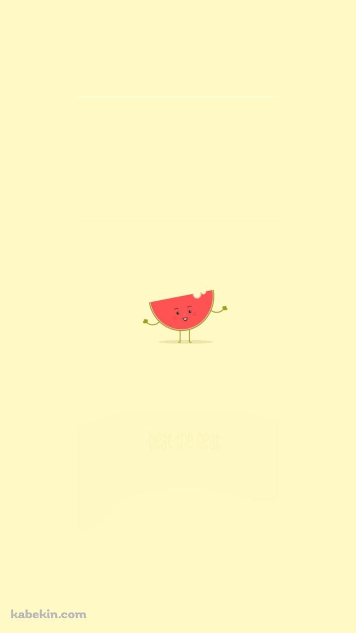 スイカのイラストのAndroidの壁紙(720px x 1280px) スマホ用