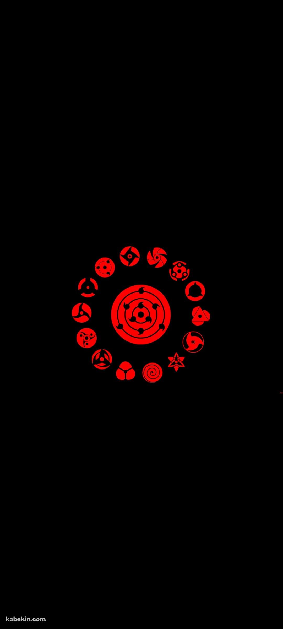 万華鏡写輪眼 NARUTOのAndroidの壁紙(1080px x 2400px) スマホ用