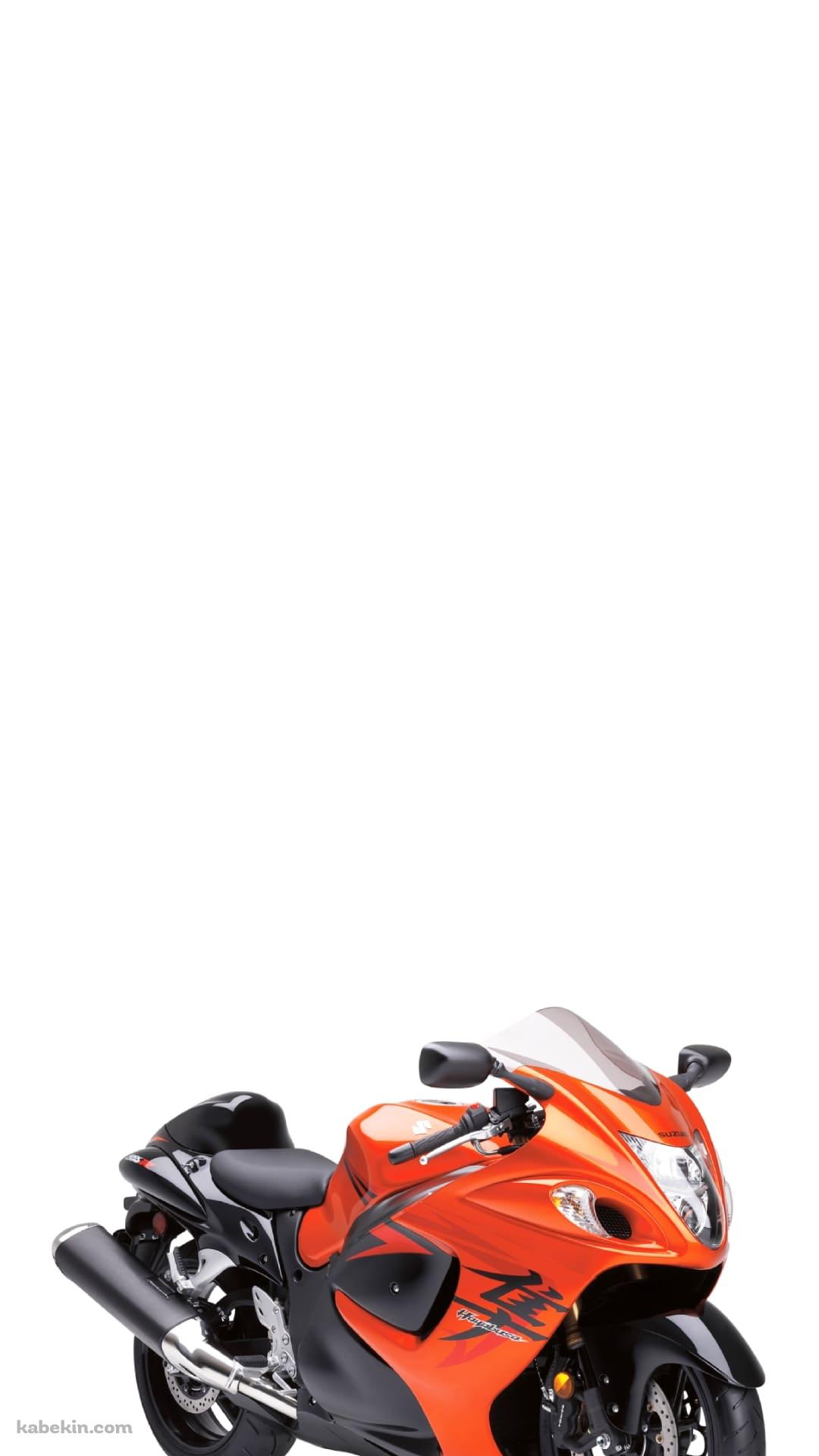SUZUKI オレンジ 隼 バイクのAndroidの壁紙(1080px x 1920px) スマホ用