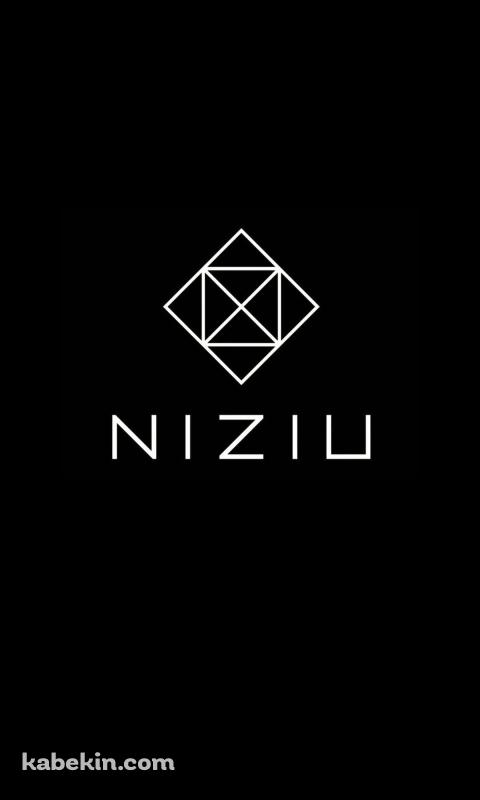 NiziU ロゴ（黒）のAndroidの壁紙(480px x 800px) スマホ用
