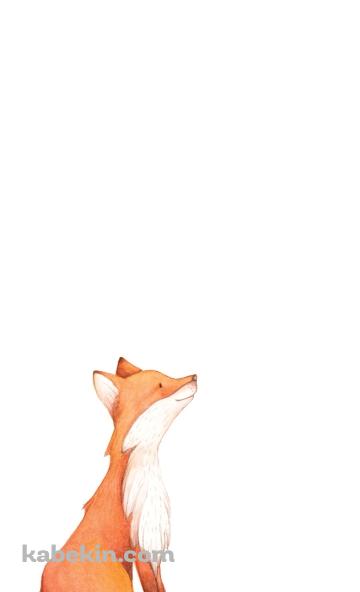 かわいい狐のイラストのAndroidの壁紙(360px x 592px) スマホ用