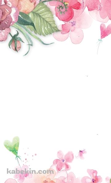 水彩 綺麗な花のイラスト・絵のAndroidの壁紙(360px x 592px) スマホ用