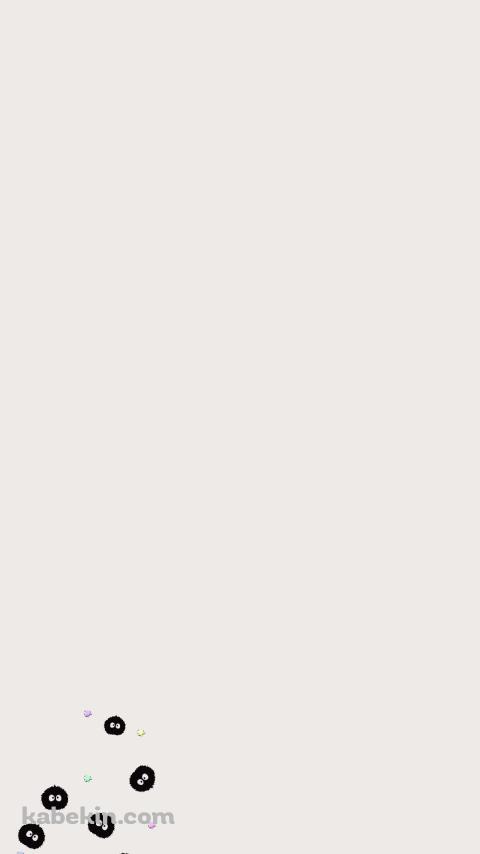 可愛いまっくろくろすけのAndroidの壁紙(480px x 854px) スマホ用