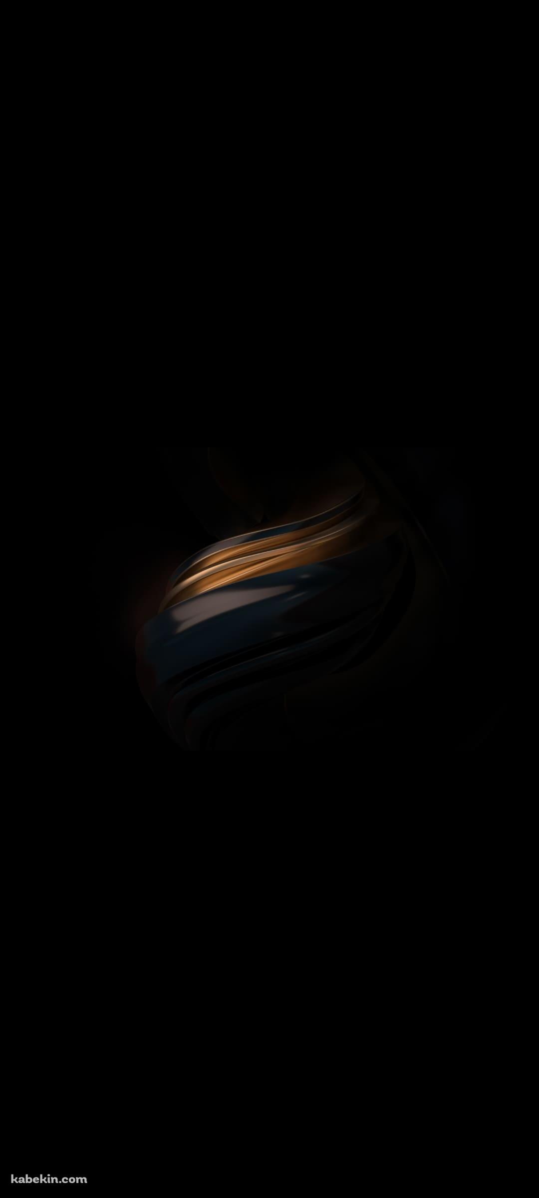 黒と茶色のうねりのAndroidの壁紙(1080px x 2400px) スマホ用