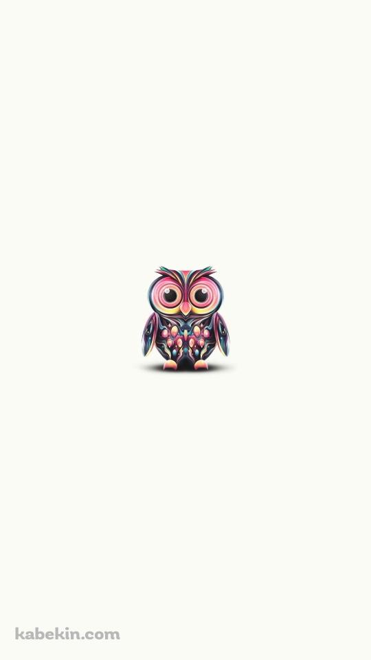 フクロウのアートのAndroidの壁紙(540px x 960px) スマホ用